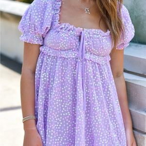 Buddy Love Jac Puff Sleeve Dress NWT